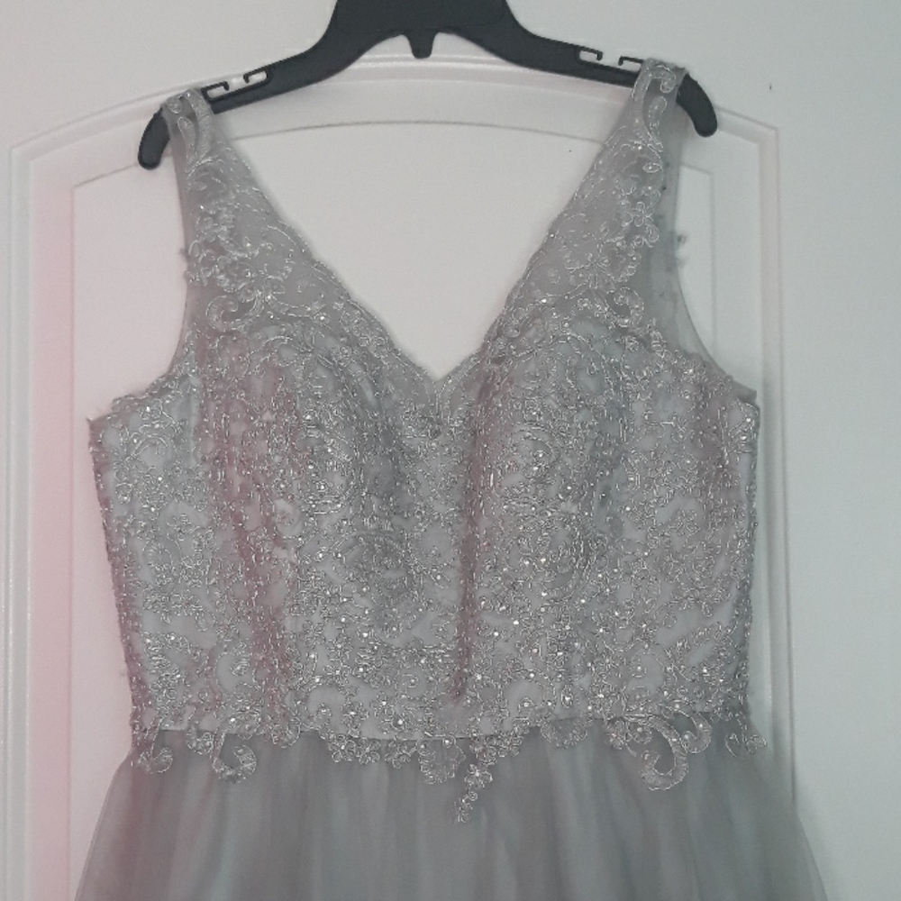 Silver Party Dress - Picture 3 of 7